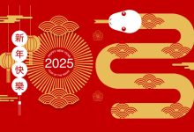 Greeting happy chinese new year 2025