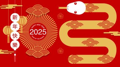 Greeting happy chinese new year 2025