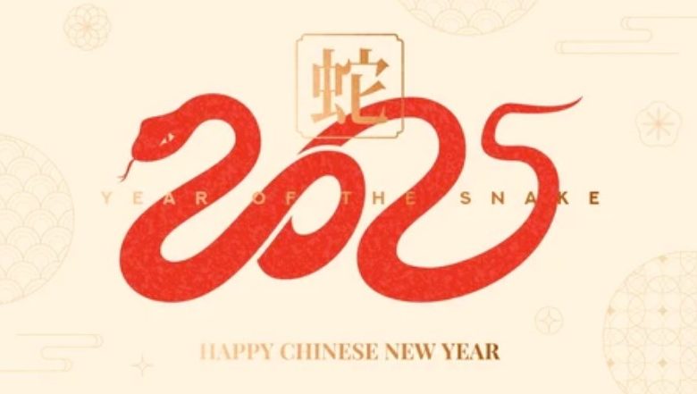 Happy chinese new year frame 2025